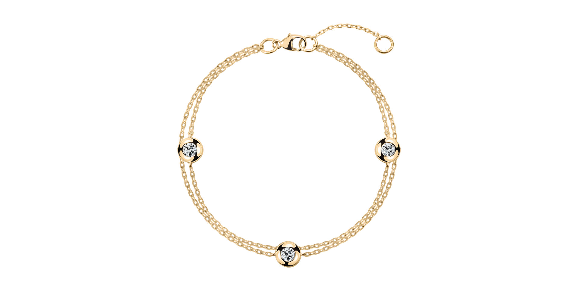 Diamond bracelet Triple Dots