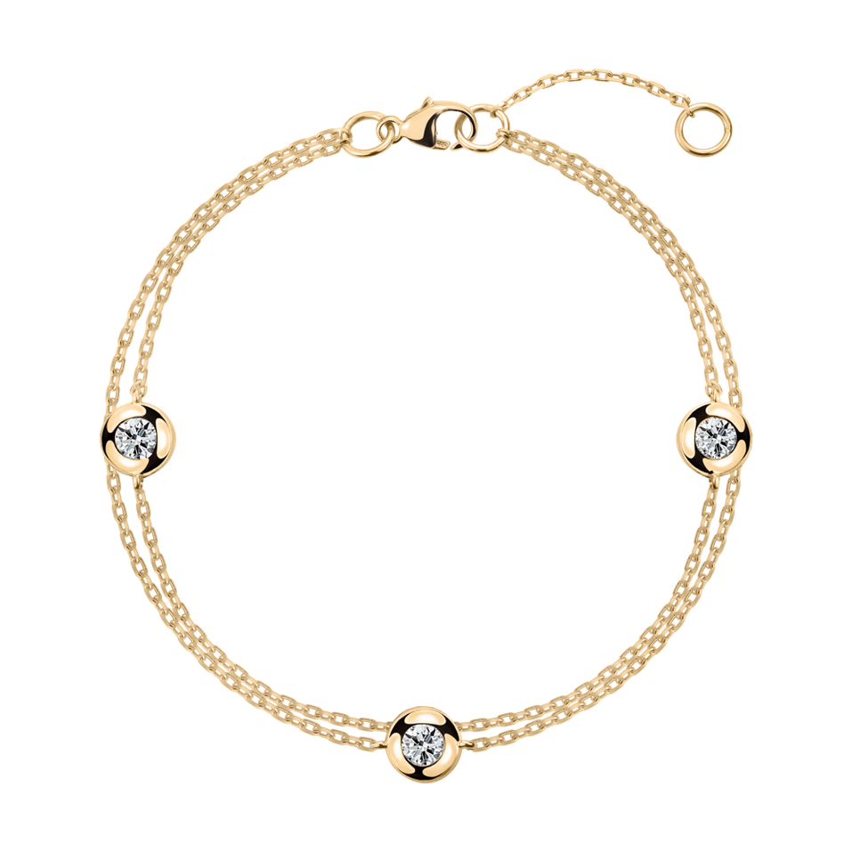 Diamond bracelet Triple Dots