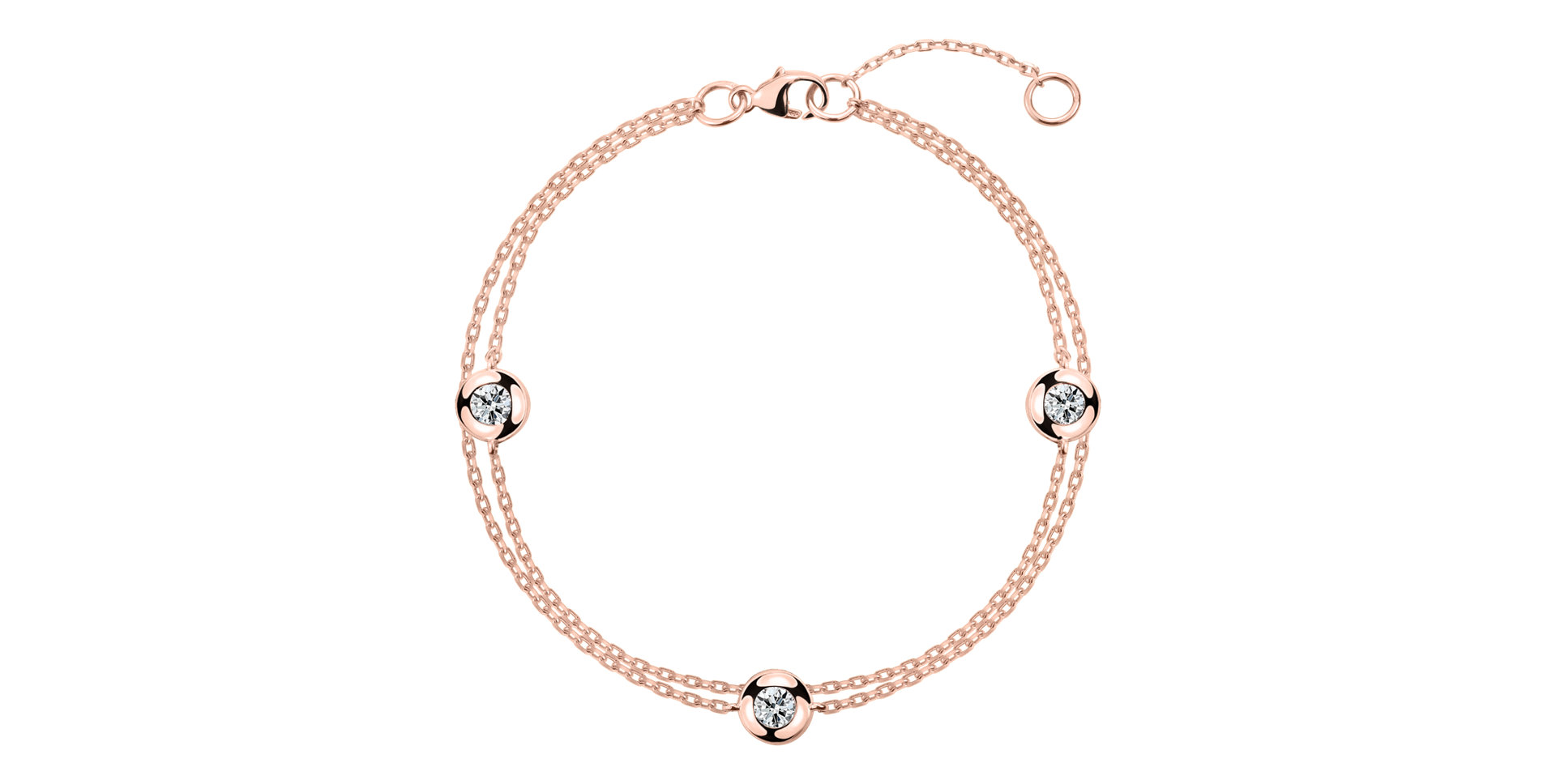 Diamond bracelet Double Dots