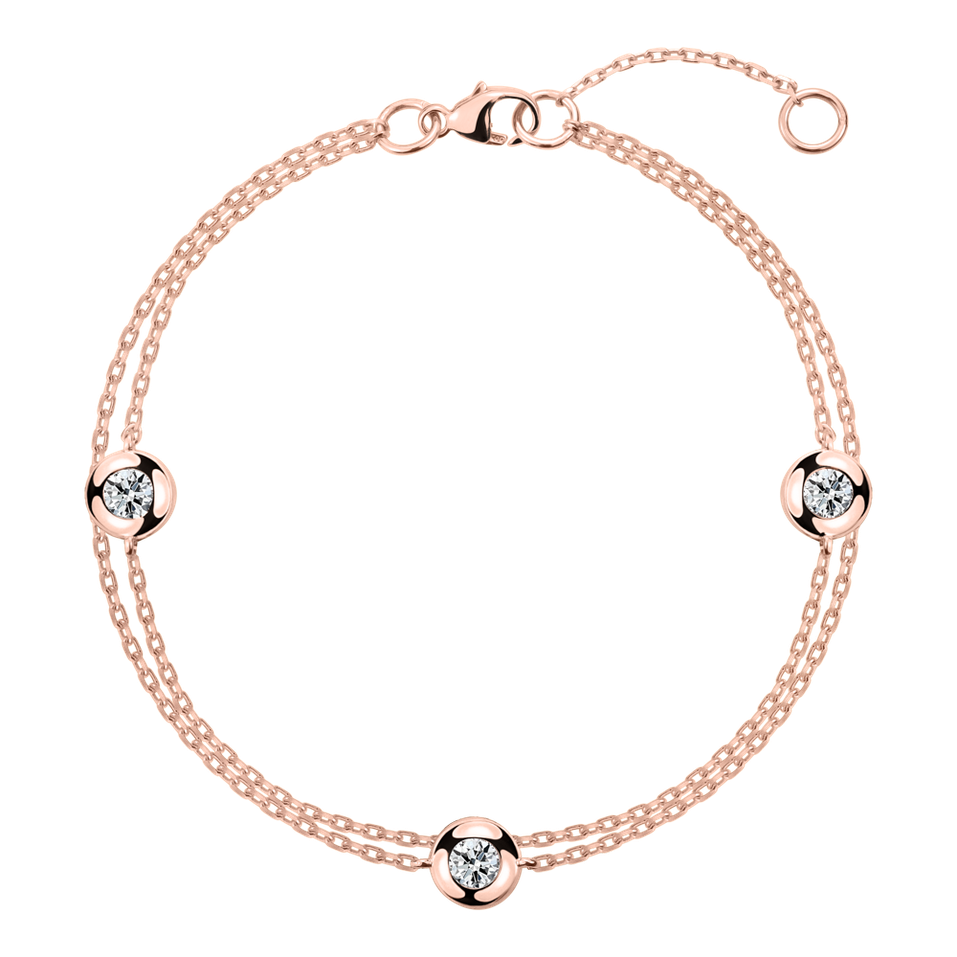 Diamond bracelet Double Dots