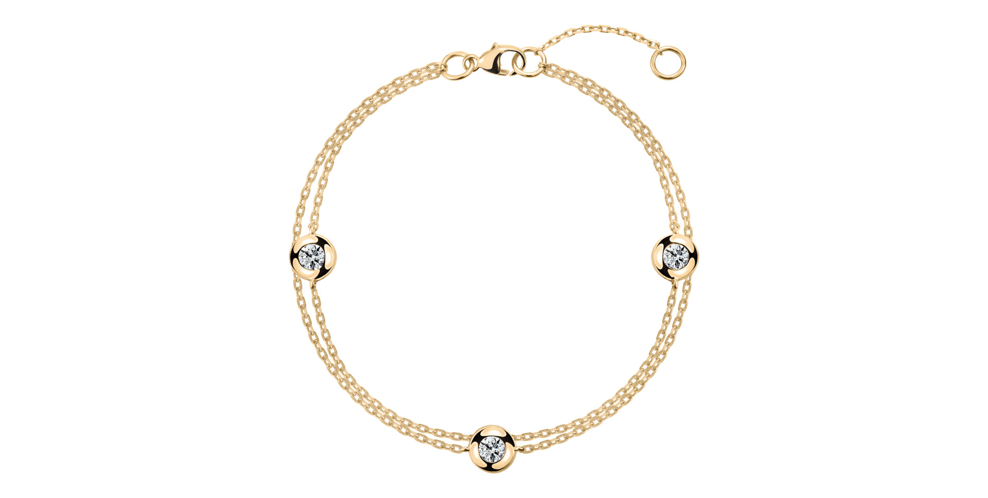 Diamond bracelet Double Dots