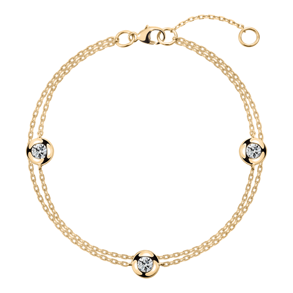 Diamond bracelet Double Dots