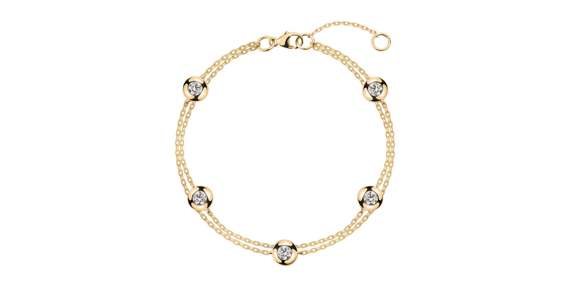 Diamond bracelet Five Dots