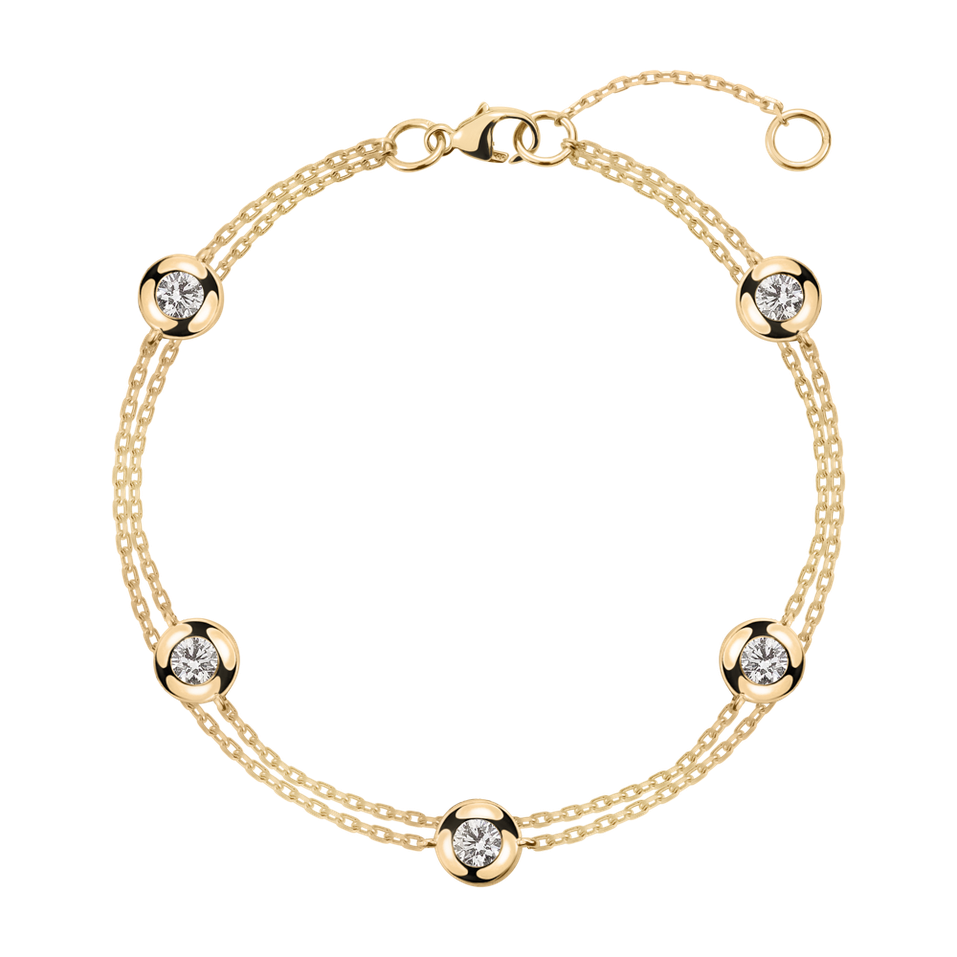 Diamond bracelet Five Dots