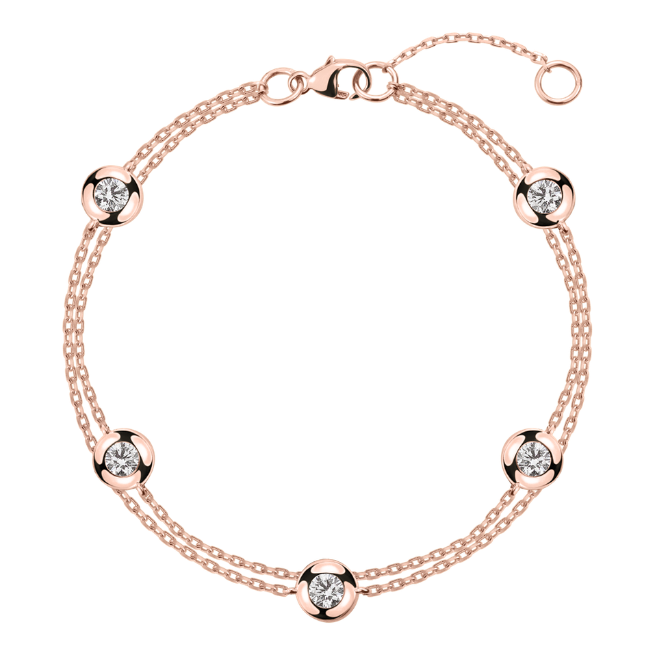 Diamond bracelet Double Dots