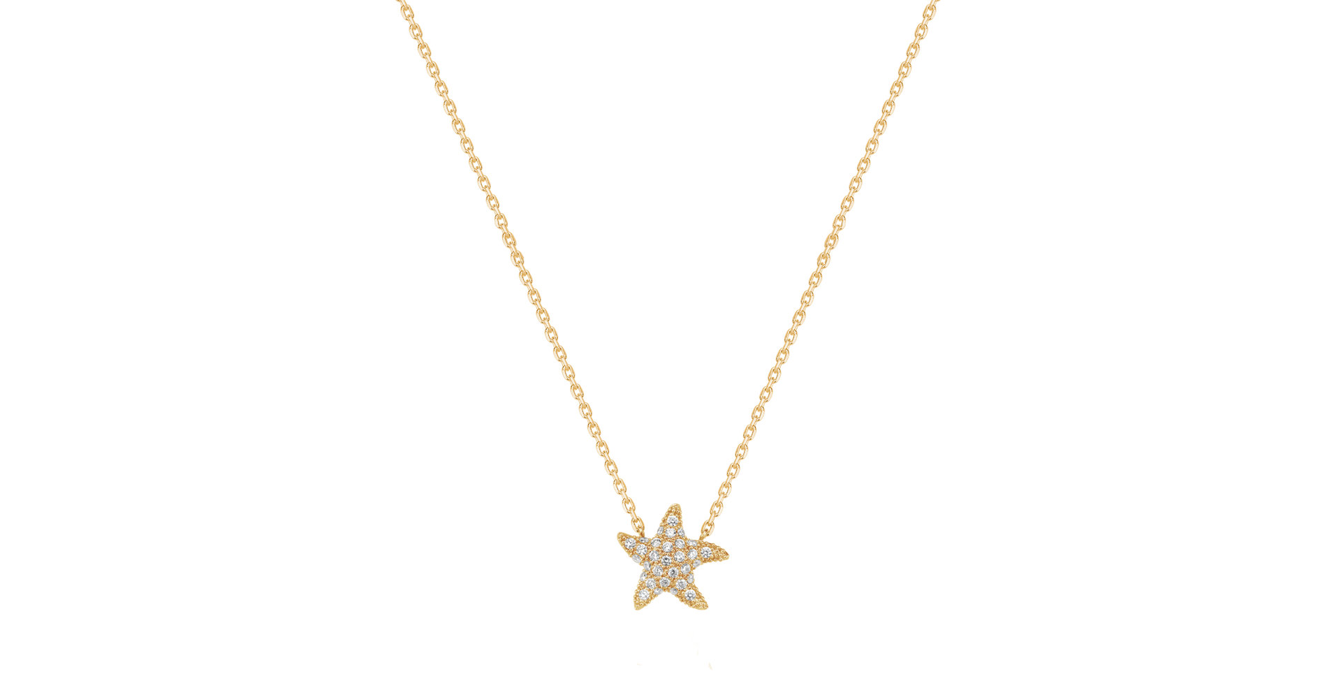 Diamond necklace Starfish