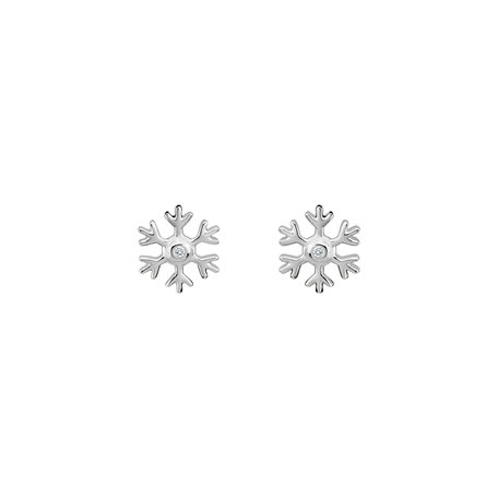 Diamond earrings Snowfall Sparkle