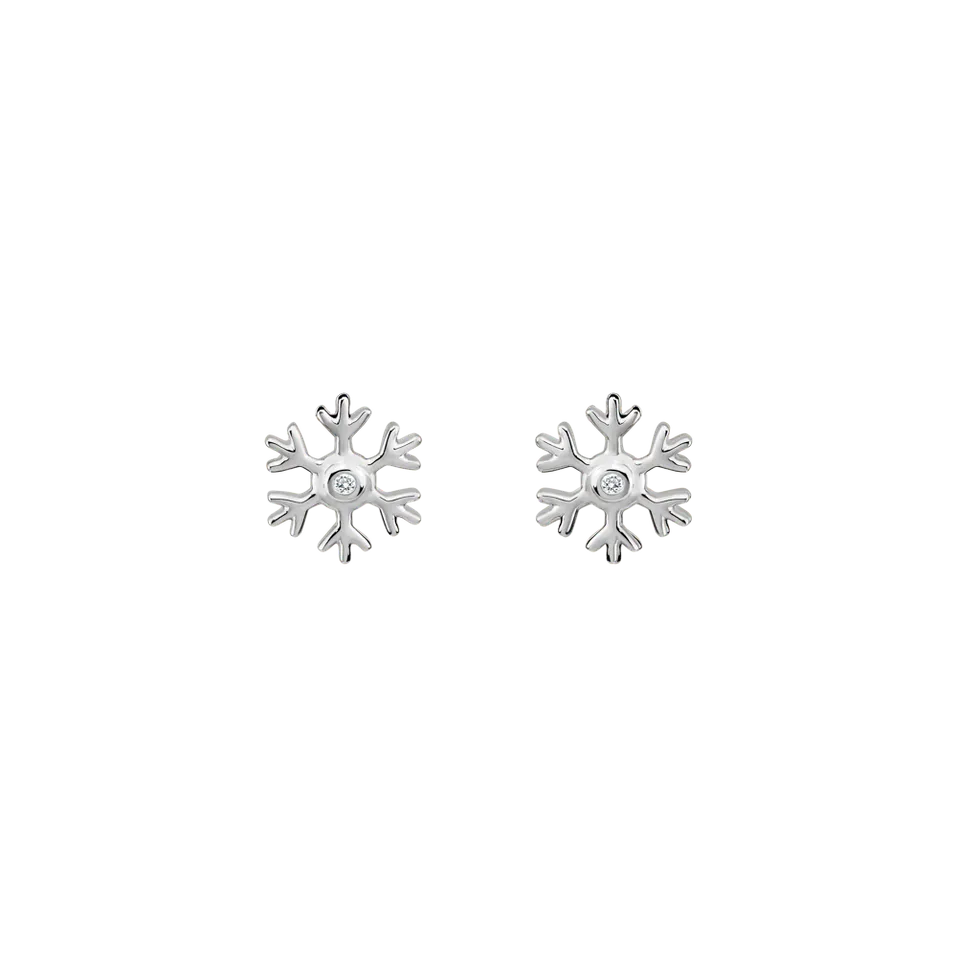Diamond earrings Snowfall Sparkle