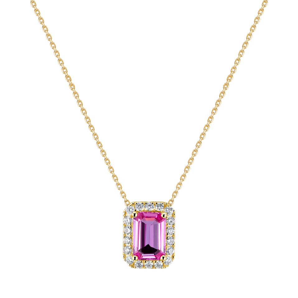 Diamond pendant with Sapphire Elowen Breeze
