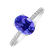 Diamond ring with Tanzanite Touch of Spark2