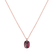 Náhrdelník s diamanty a rhodolitem Aurora2