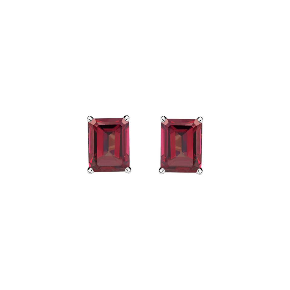 Earrings with Rhodolite Winslow