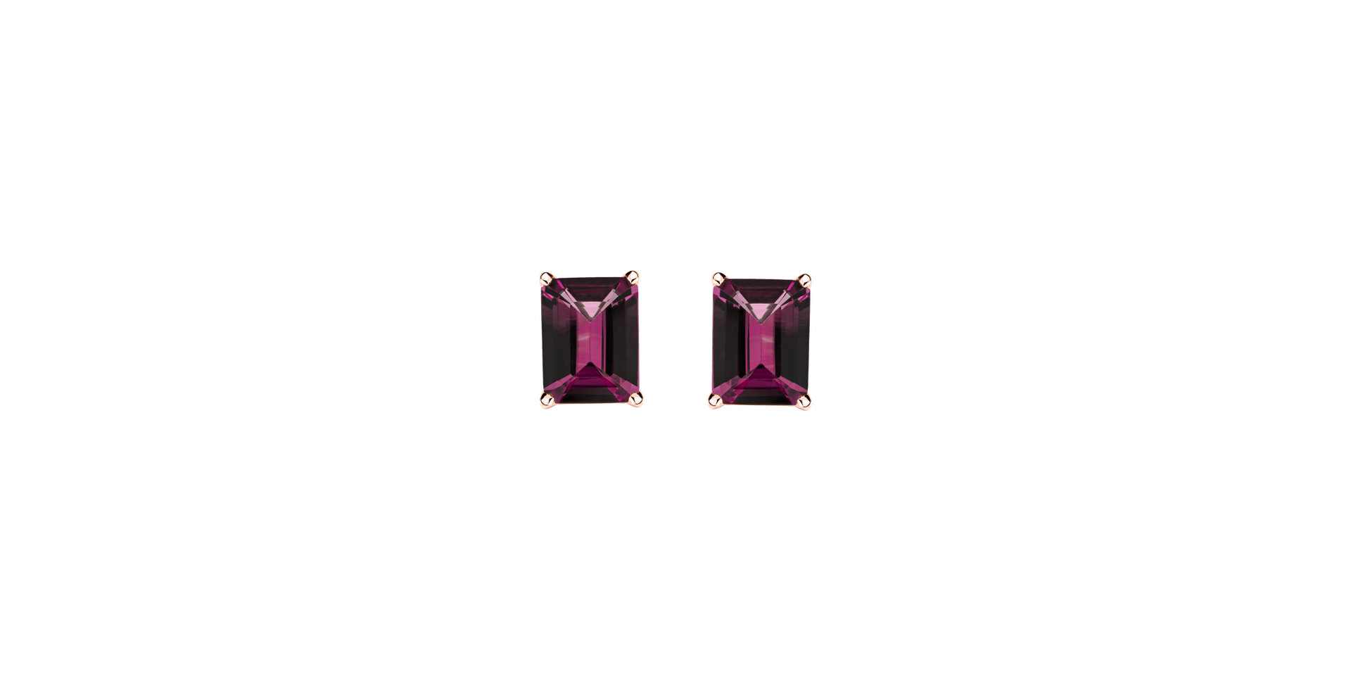 Earrings with Rhodolite Thostra