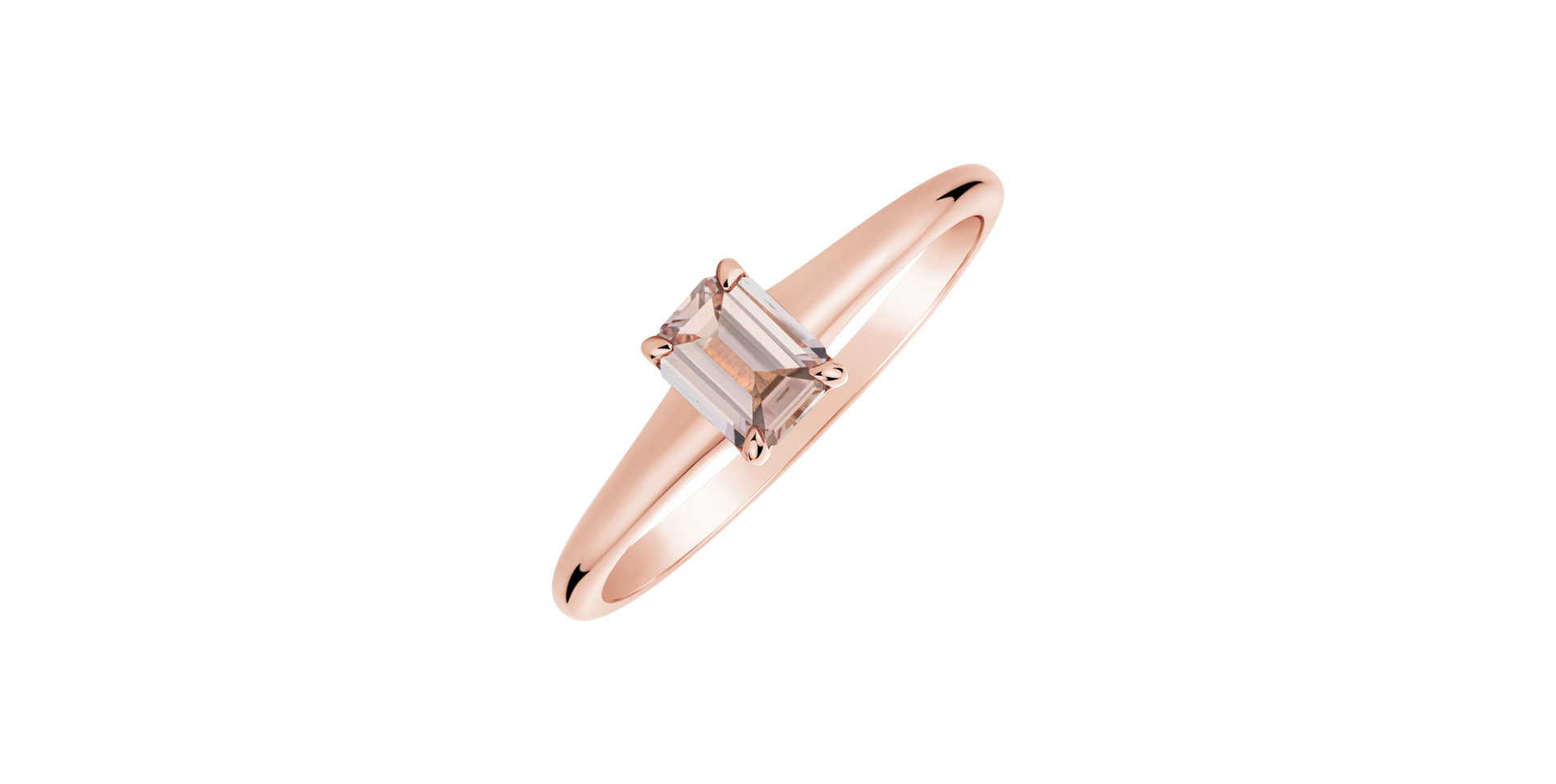 Ring with Morganite Domante