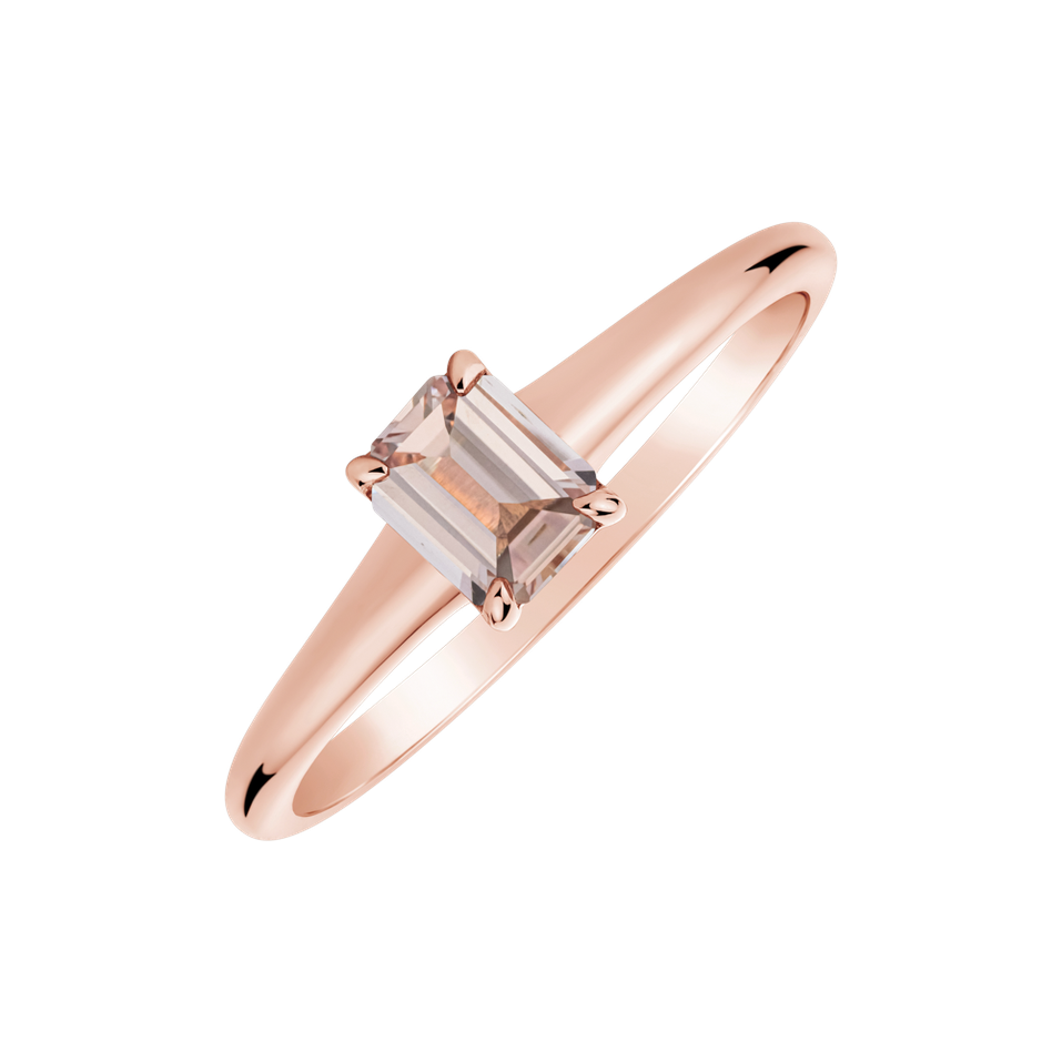 Ring with Morganite Domante