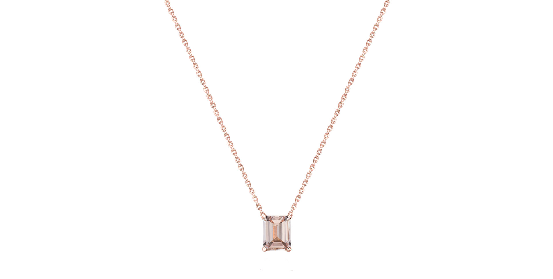 Necklace with Morganite Mosselyn