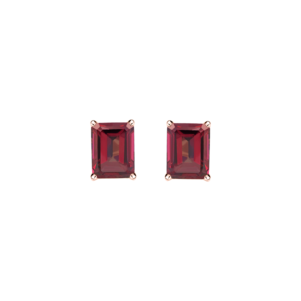 Earrings with Rhodolite Winslow