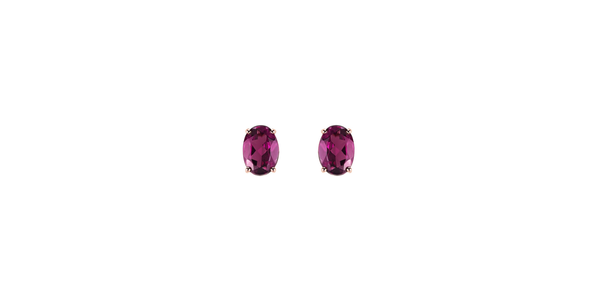 Earrings with Rhodolite Mystic Abyss