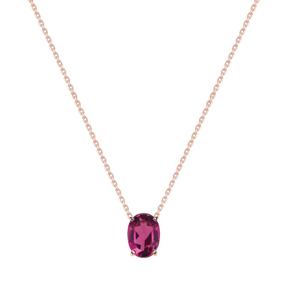 Necklace with Rhodolite Mystic Abyss