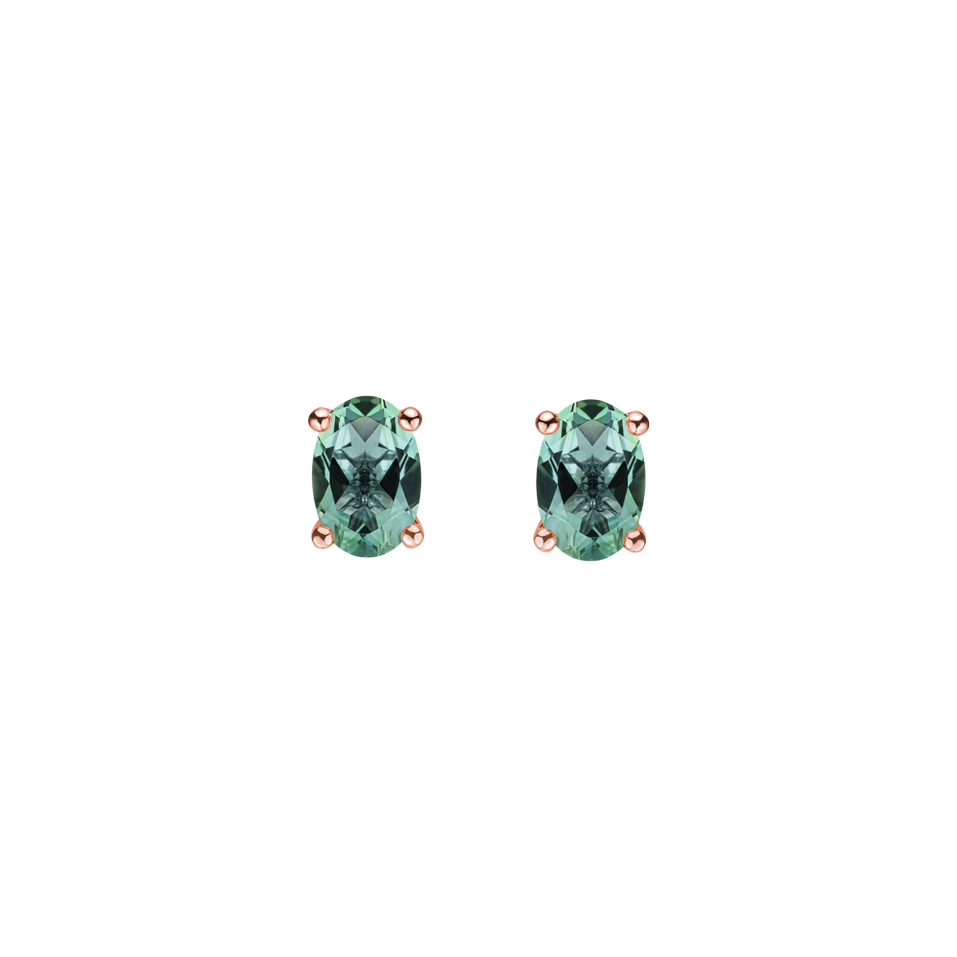 Earrings with Tourmaline Mystic Abyss