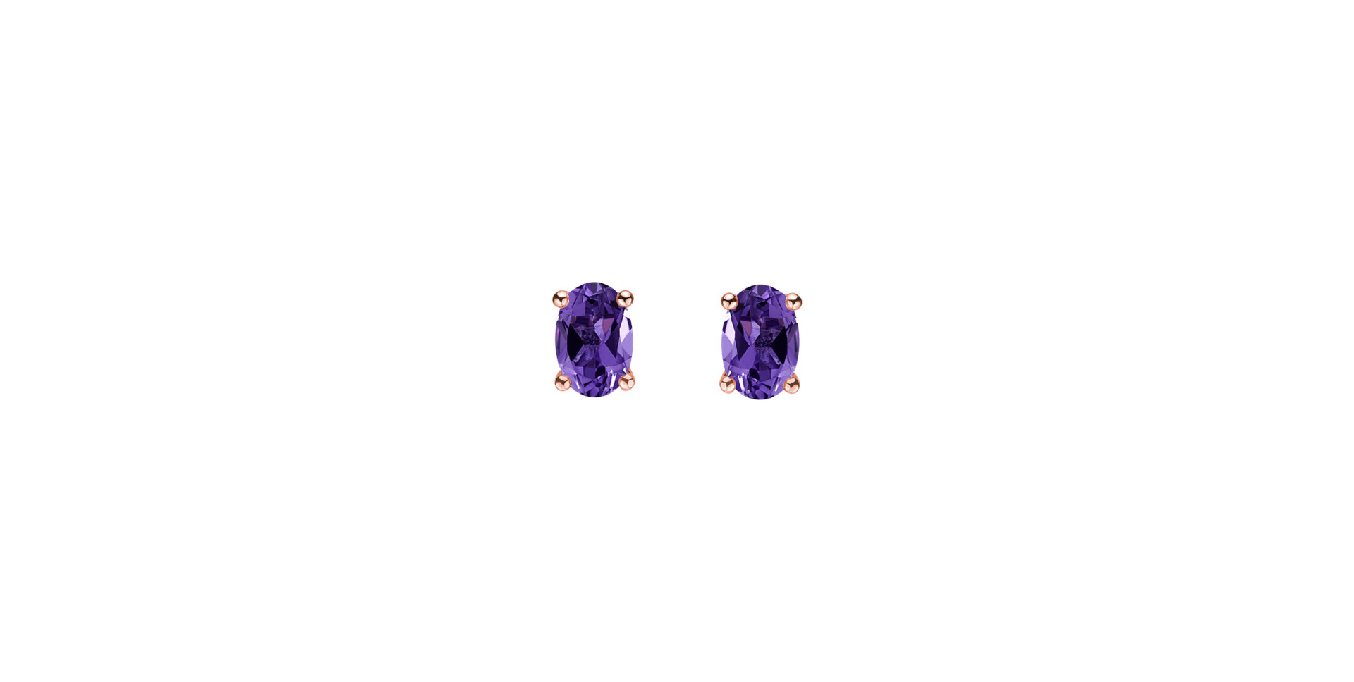 Earrings with Amethyst Mystic Abyss