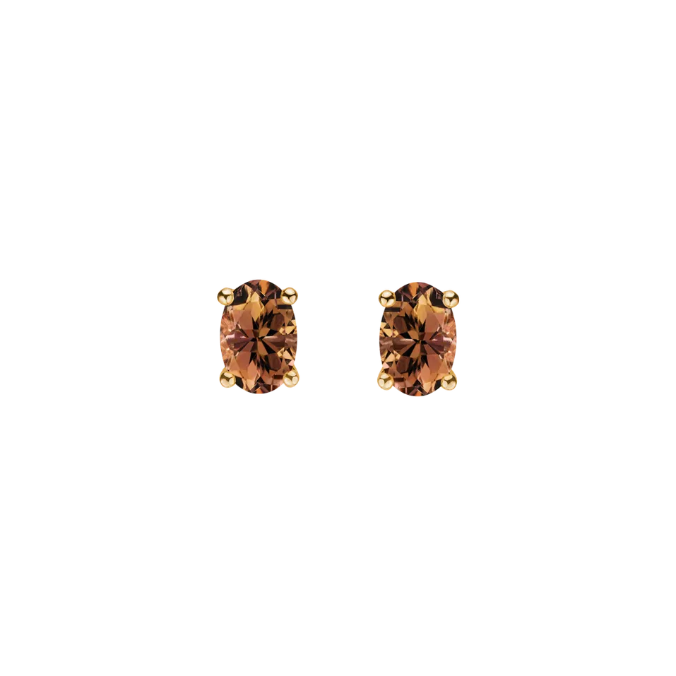 Earrings with Tourmaline Mystic Abyss