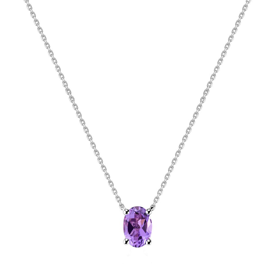 Necklace with Amethyst Mystic Depth