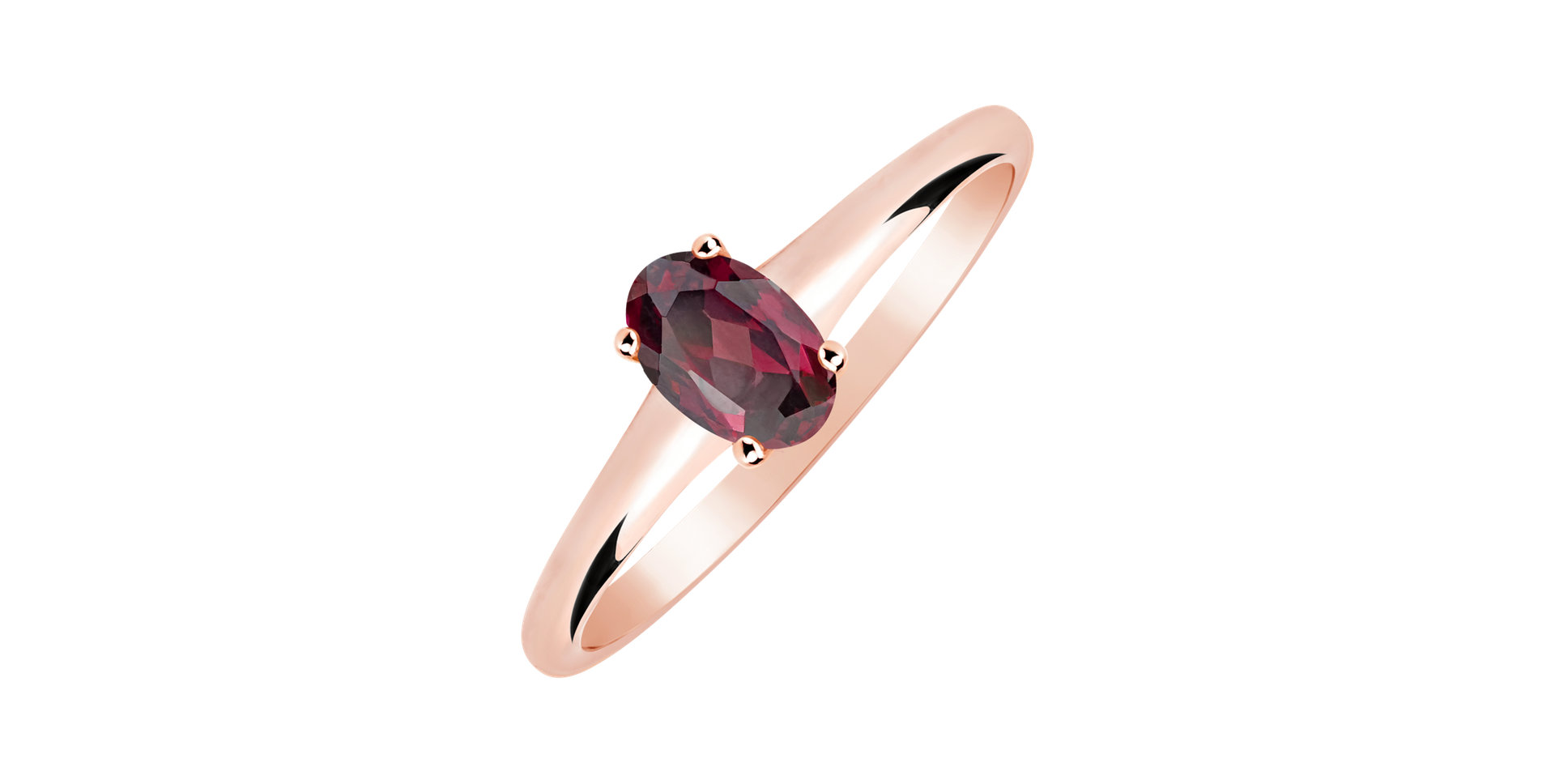 Ring with Rhodolite Mystic Light