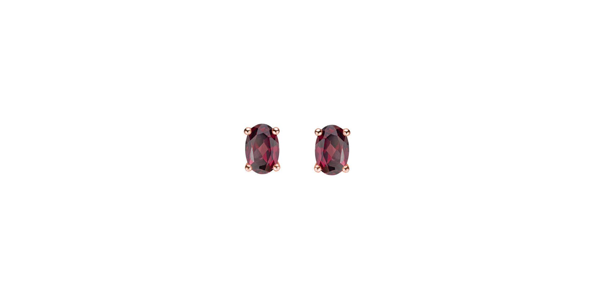 Earrings with Rhodolite Mystic Light