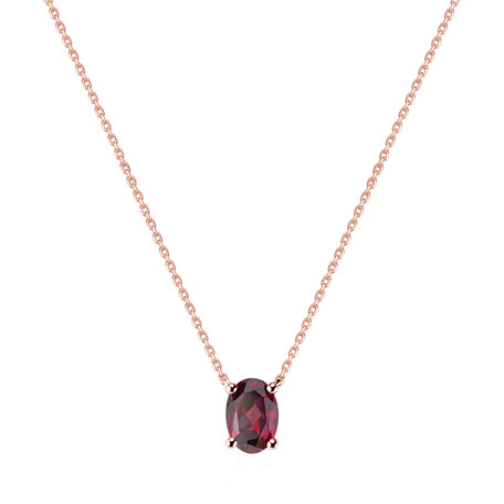 Necklace with Rhodolite Mystic Depth