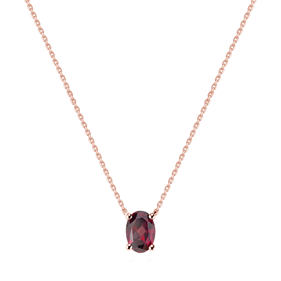 Necklace with Rhodolite Mystic Depth