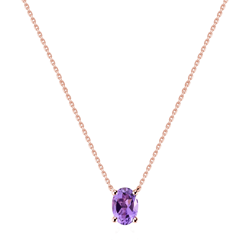 Necklace with Amethyst Mystic Depth