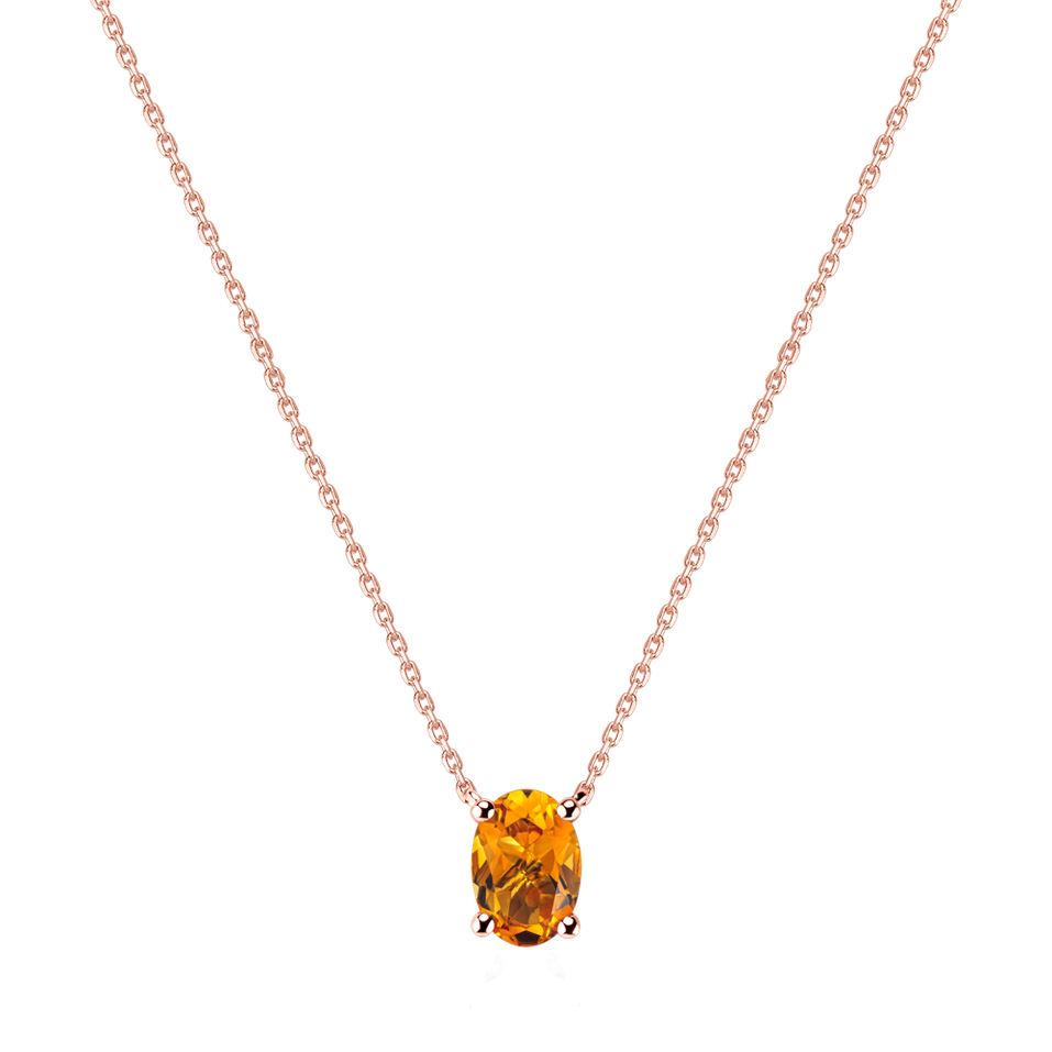 Necklace with Citrine Mystic Depth