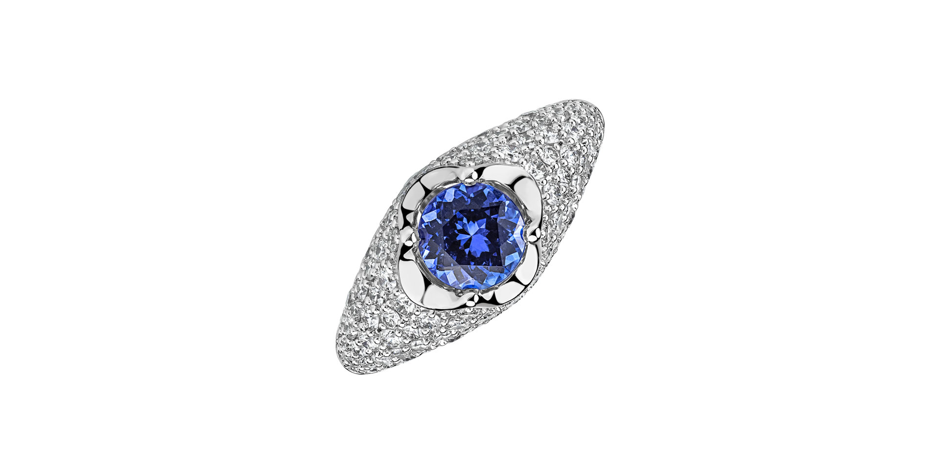 Diamond ring with Tanzanite Rya