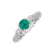 Diamond ring with Emerald Severina2