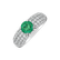 Diamond ring with Emerald Simeona2