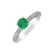 Diamond ring with Emerald Noreen2