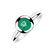 Diamond ring with Emerald Wally2