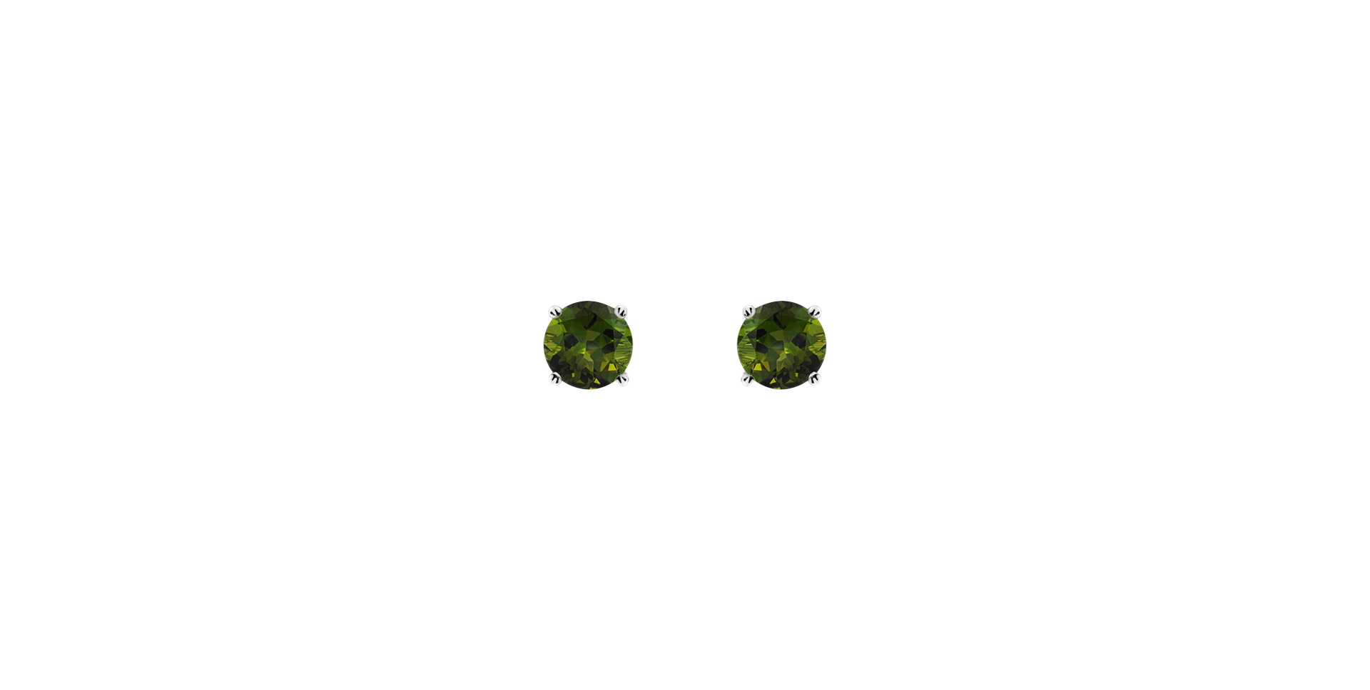 Earrings with Tourmaline Orbs