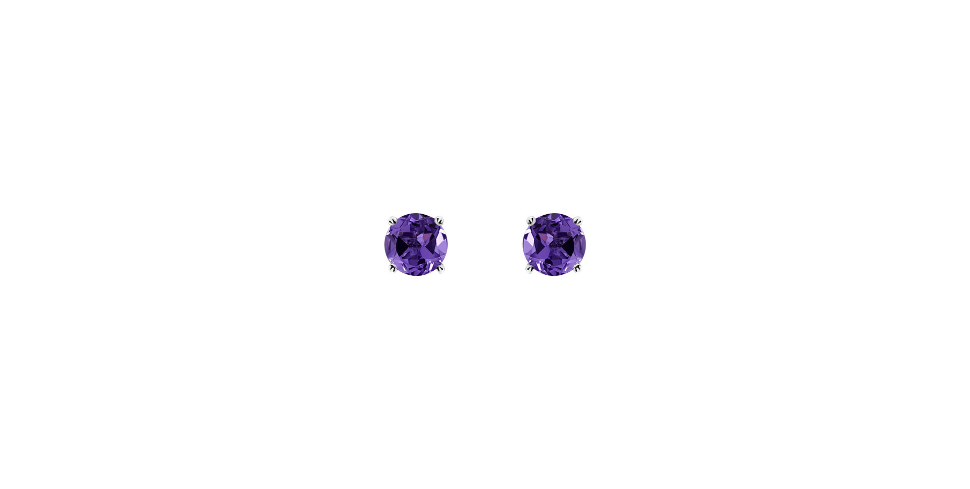 Earrings with Amethyst Orbs