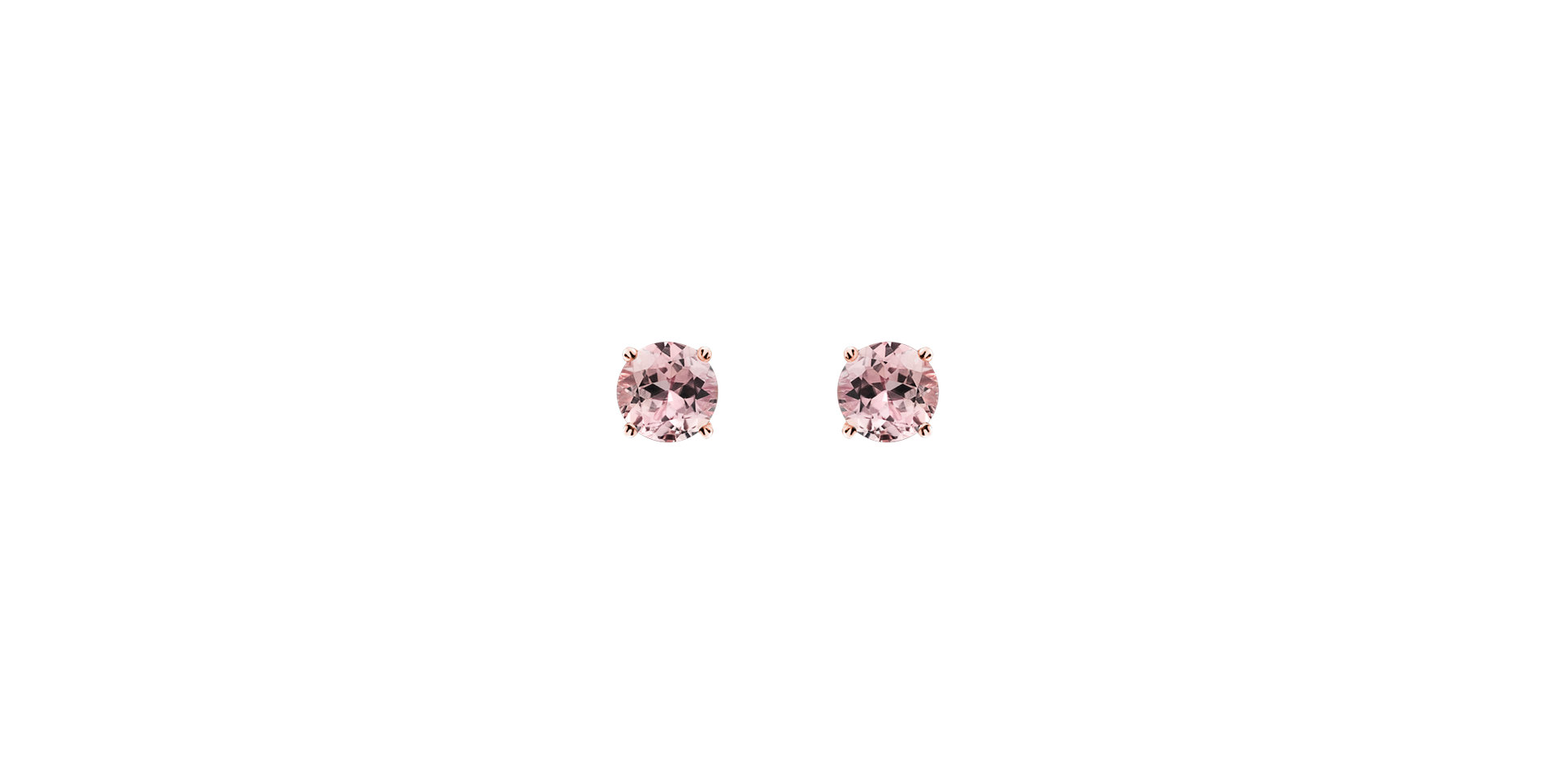 Earrings with Morganite Orbs