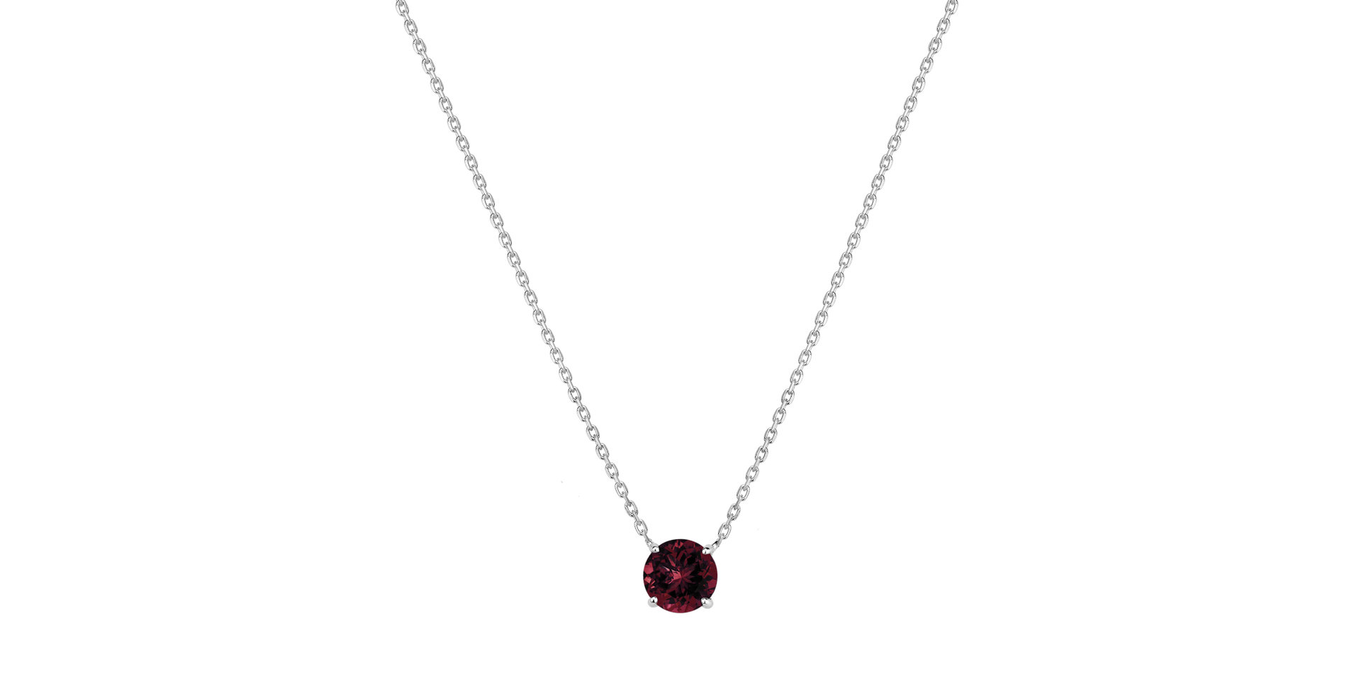 Necklace with Rhodolite Thalassali