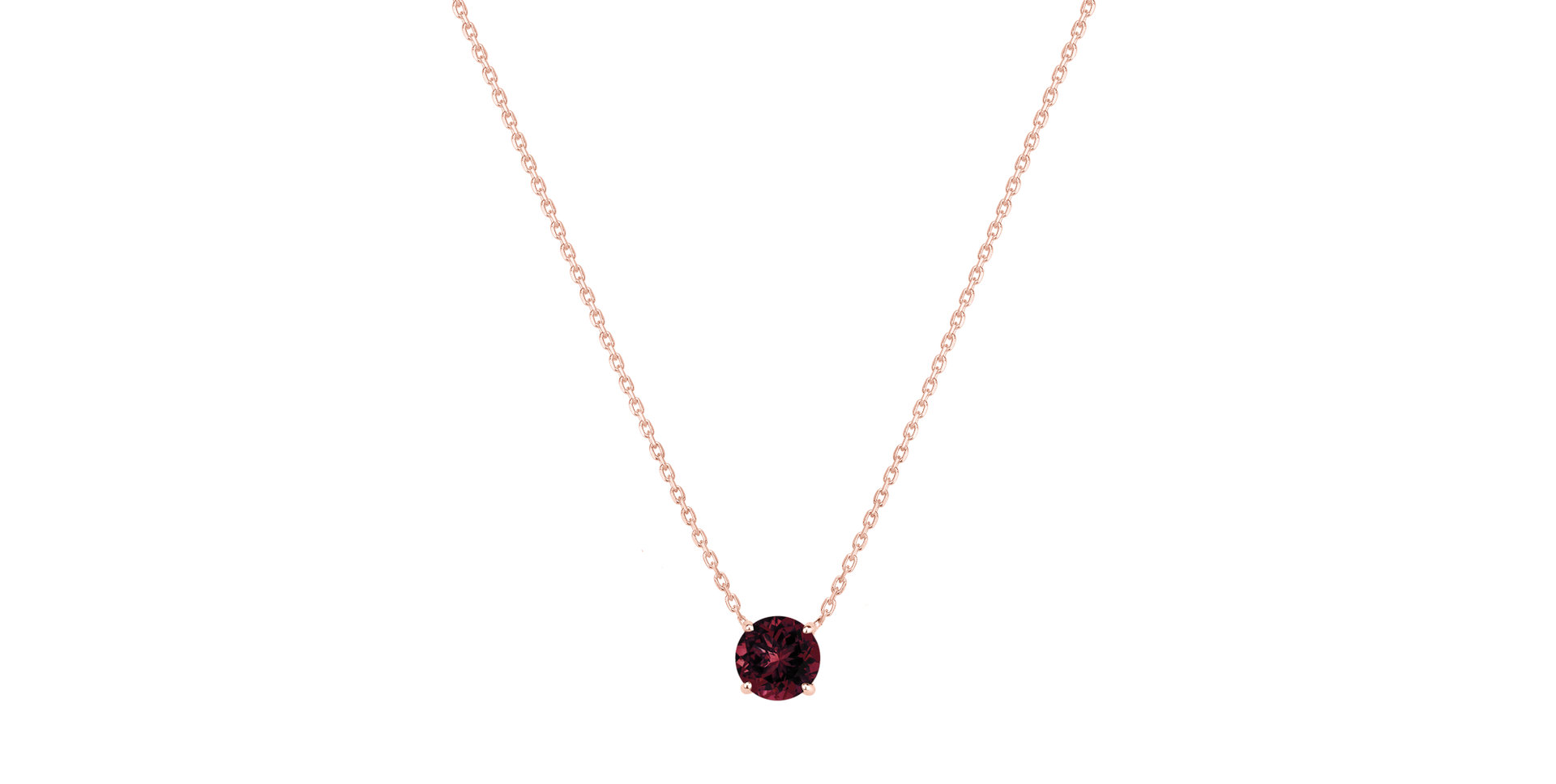 Necklace with Rhodolite Thalassali