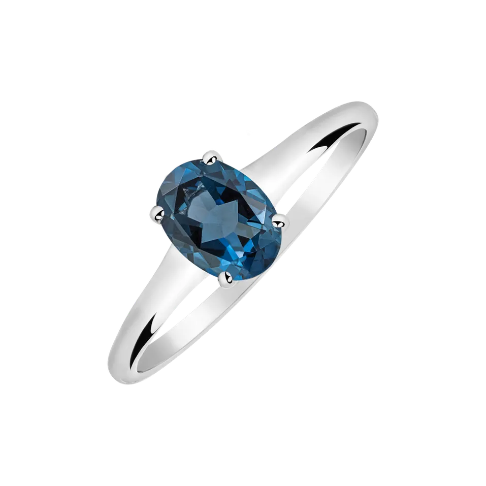 Ring with Topaz Mystic Abyss