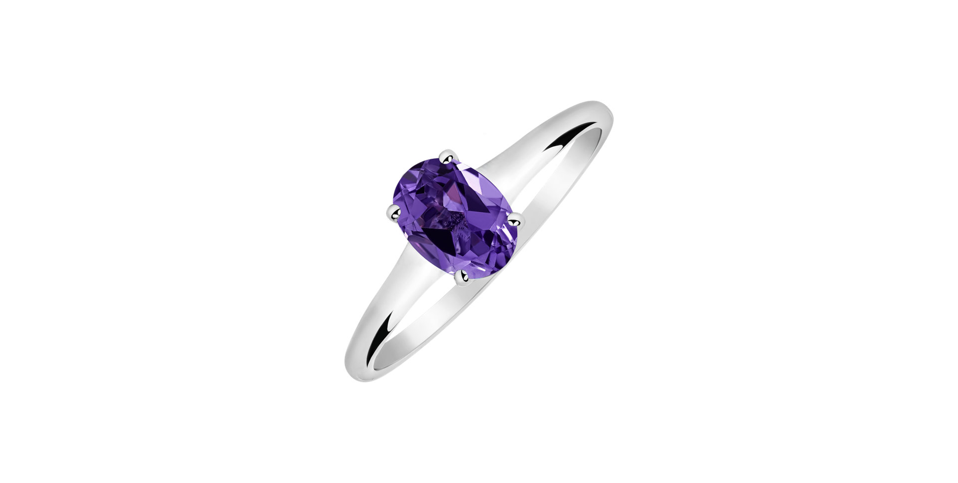 Ring with Amethyst Mystic Abyss