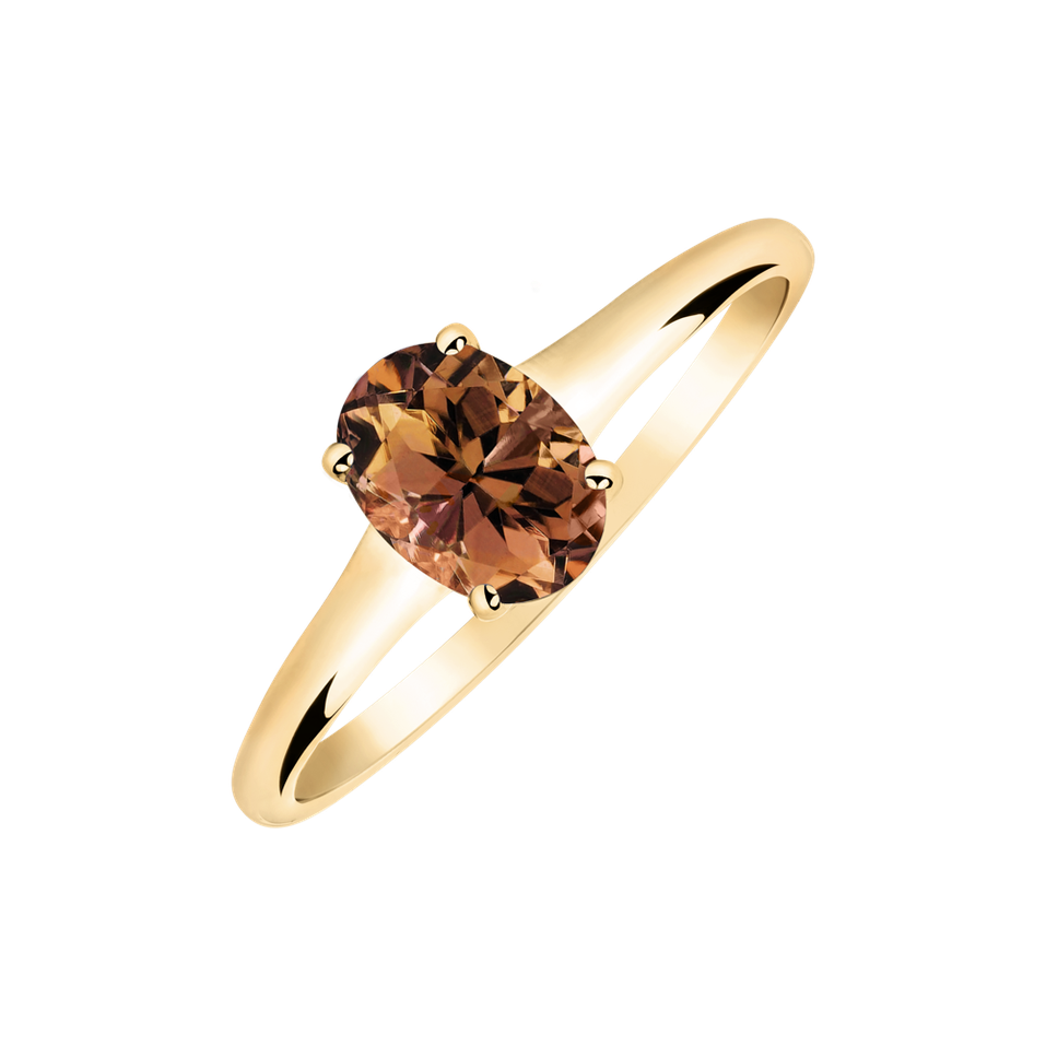 Ring with Tourmlaine Mystic Abyss