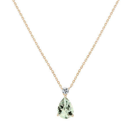 Diamond necklace with Amethyst Ismene