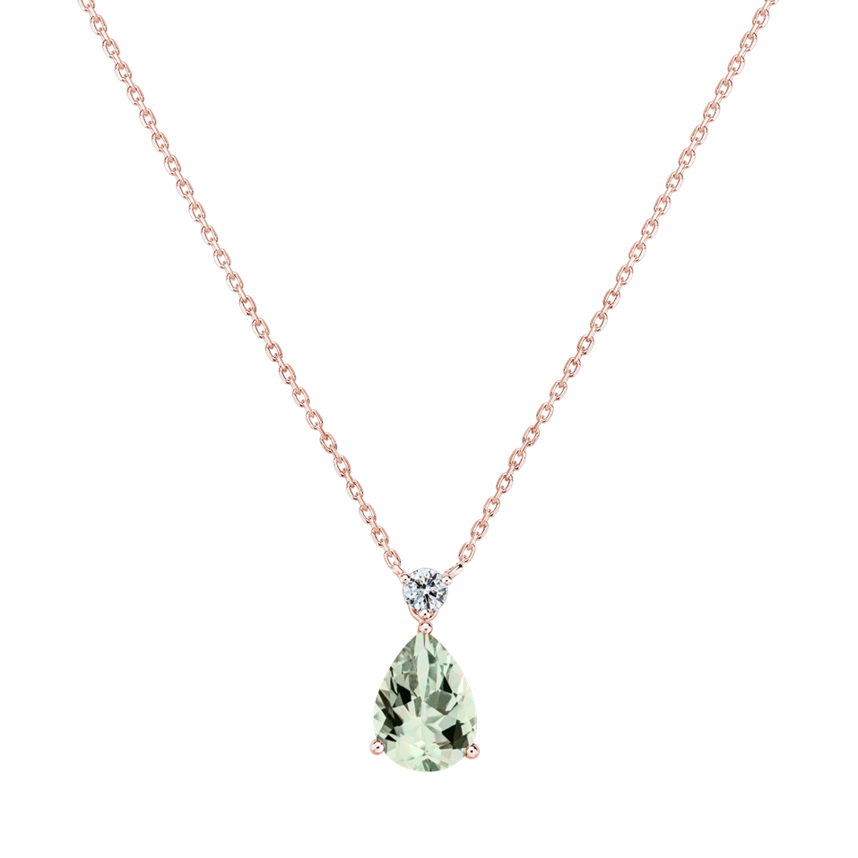 Diamond necklace with Amethyst Ismene