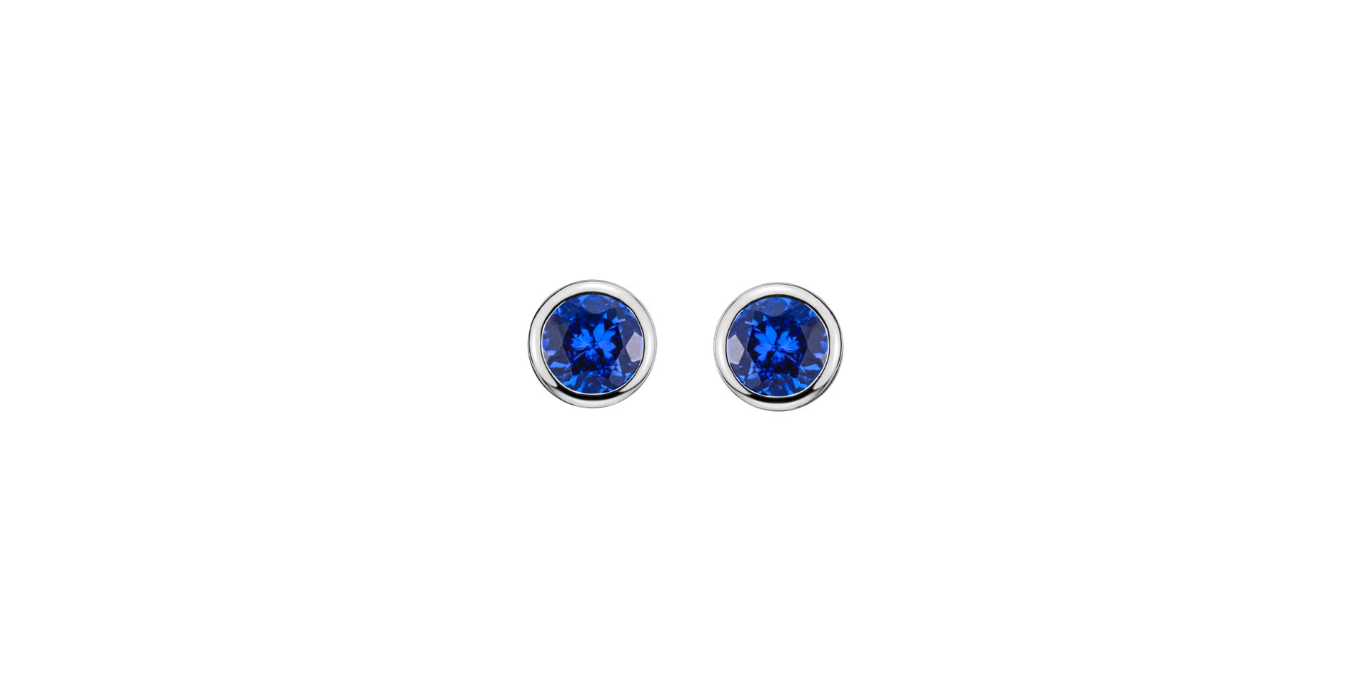 Earrings with Tanzanite Shiny Dots
