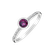 Diamond ring with Rhodolite Regal Elegance2